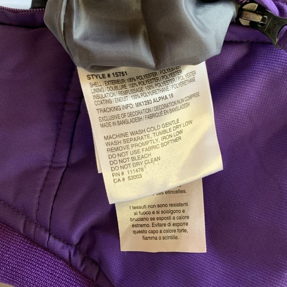 Purple Arctix Toddler Chest High Snow Bib Overalls 24 Months - Picture 6 of 6